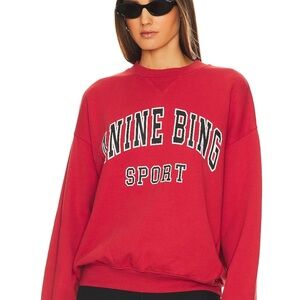 Anine Bing Sport Red Sweatshirt